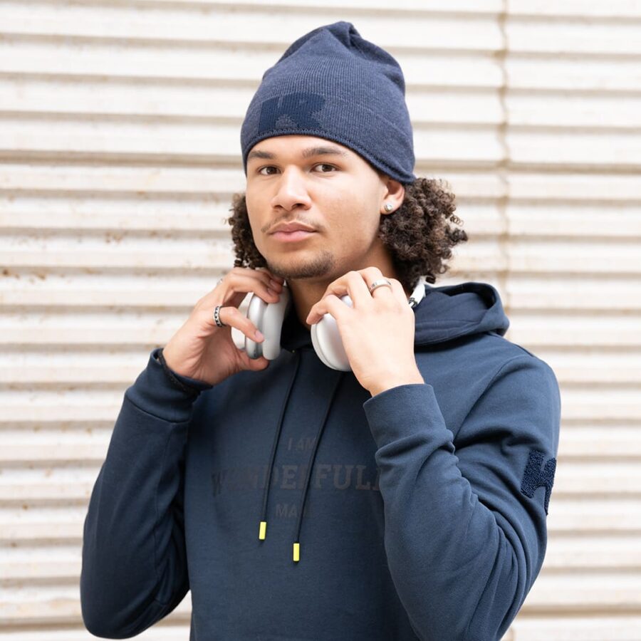 Hoodie Noha, Beanie | Unisex navy blau | KINGS AND PRIESTS